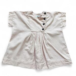 Oeuf NYC baby girls pink tunic blouse/dress size 18M